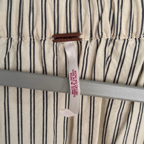 Free People Beige Striped Crop Top - Picture 2 of 10